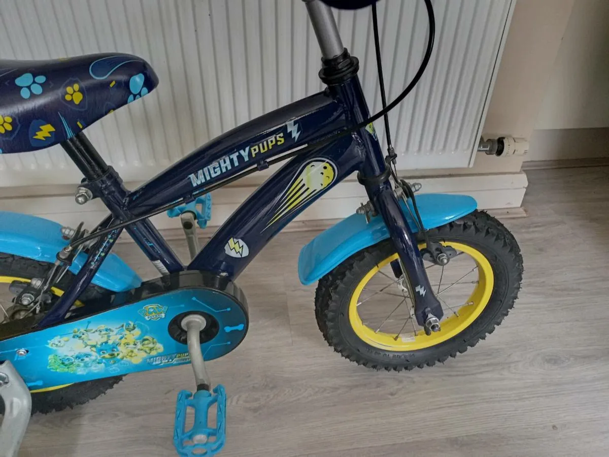 Kids might pups bike size 12 inch wheels - Image 4