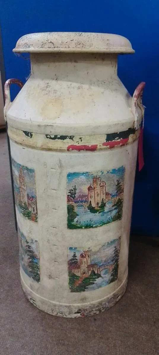 Decorative Upcycled Milk Churn - Image 1
