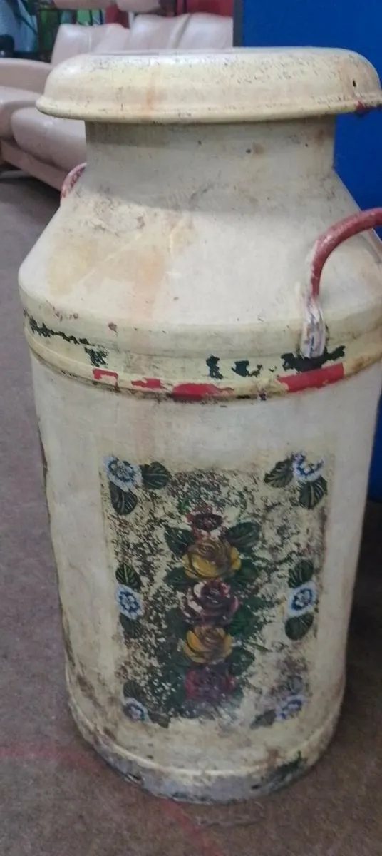 Decorative Upcycled Milk Churn - Image 2