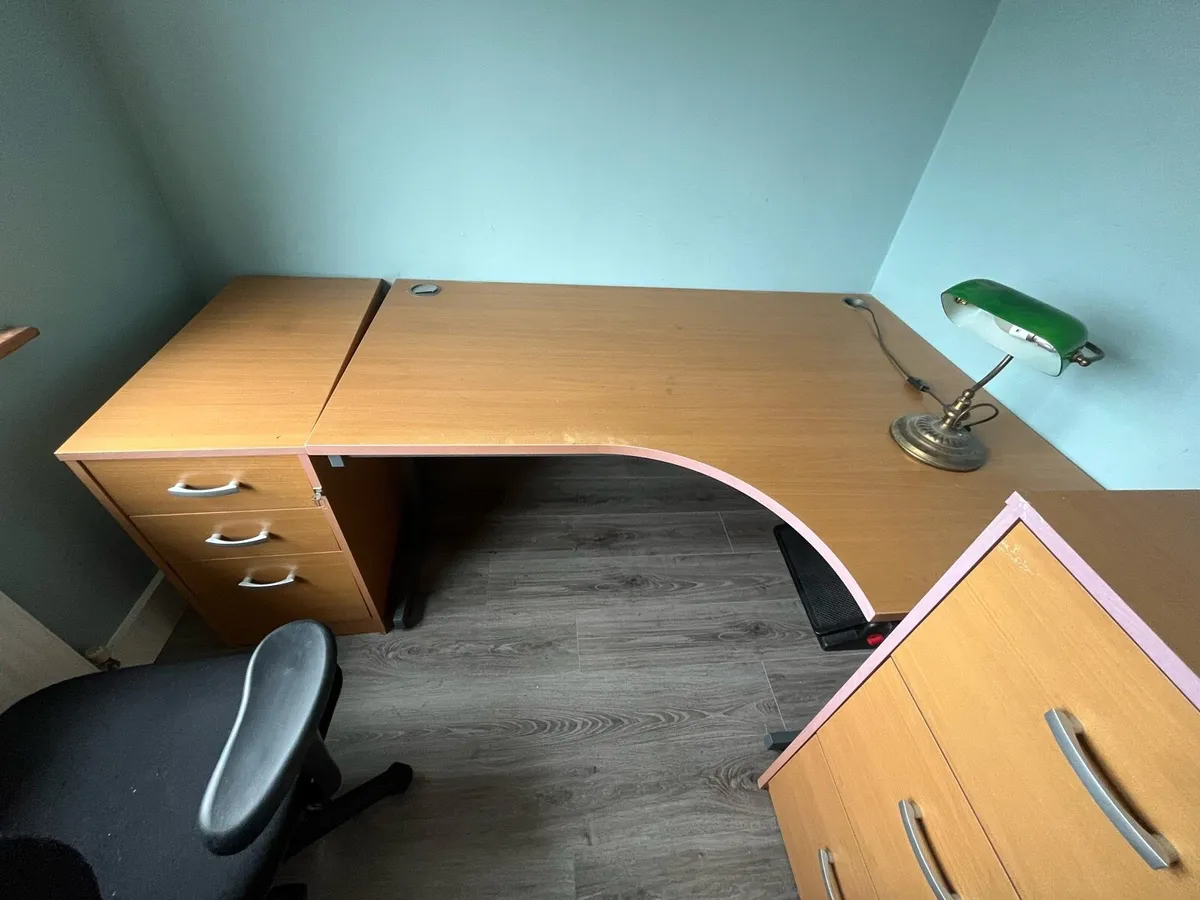 Office desk/chair/cupboard - Image 1