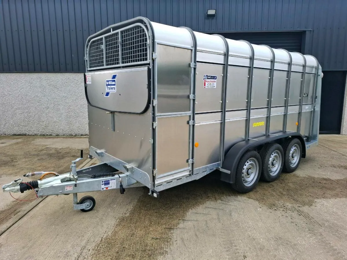 Ifor williams 14ft x 6ft trailer with decks AS NEW - Image 1