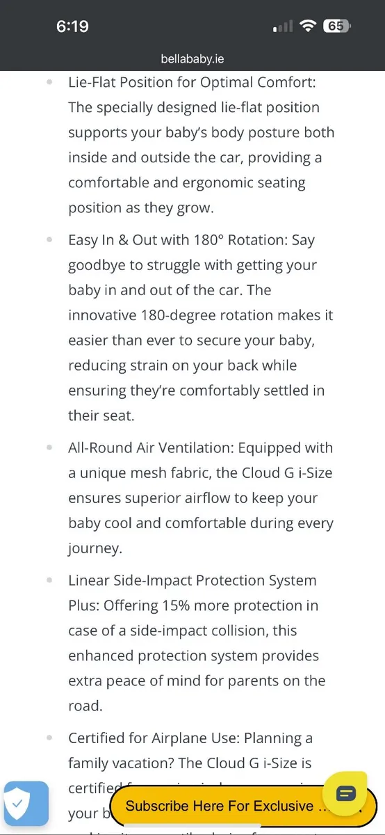 Cybex G i-size Plus Car seat - Image 3
