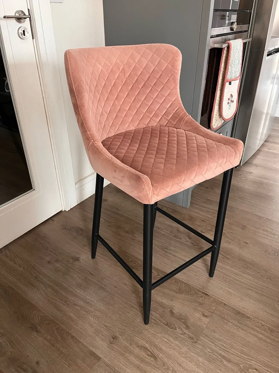 Ottowa Counter Stools - Rosa Velvet - Image 2