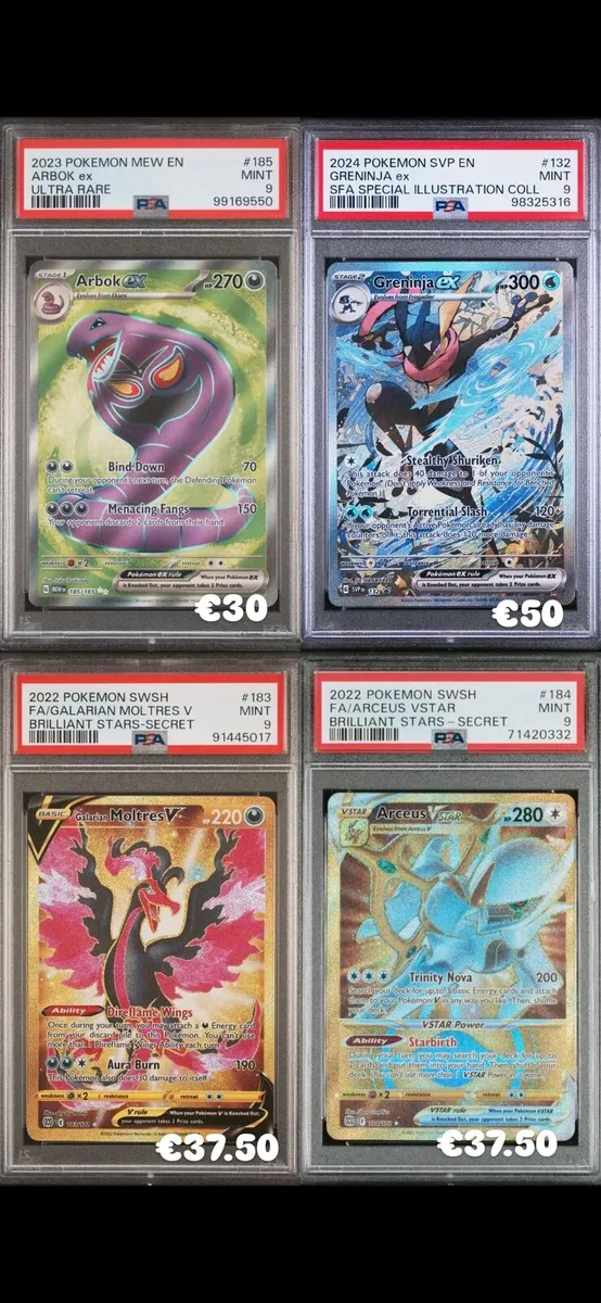Pokemon cards Psa Graded Rare wotc modern V Collec - Image 2