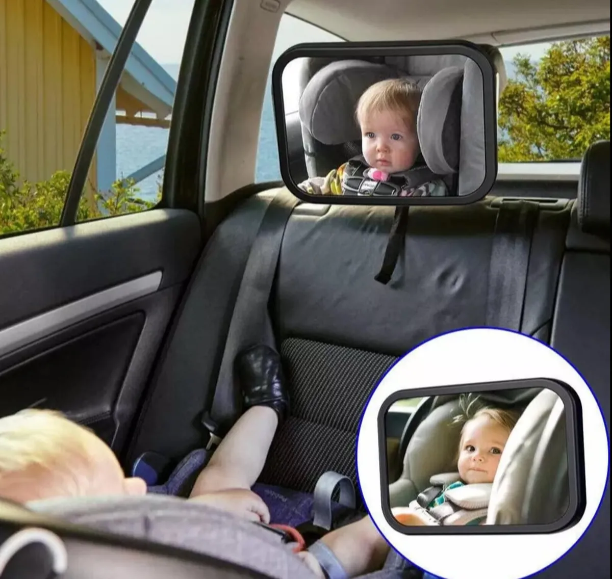 Adjustable Rear Baby/Child Seat Car Safety Mirror - Image 1