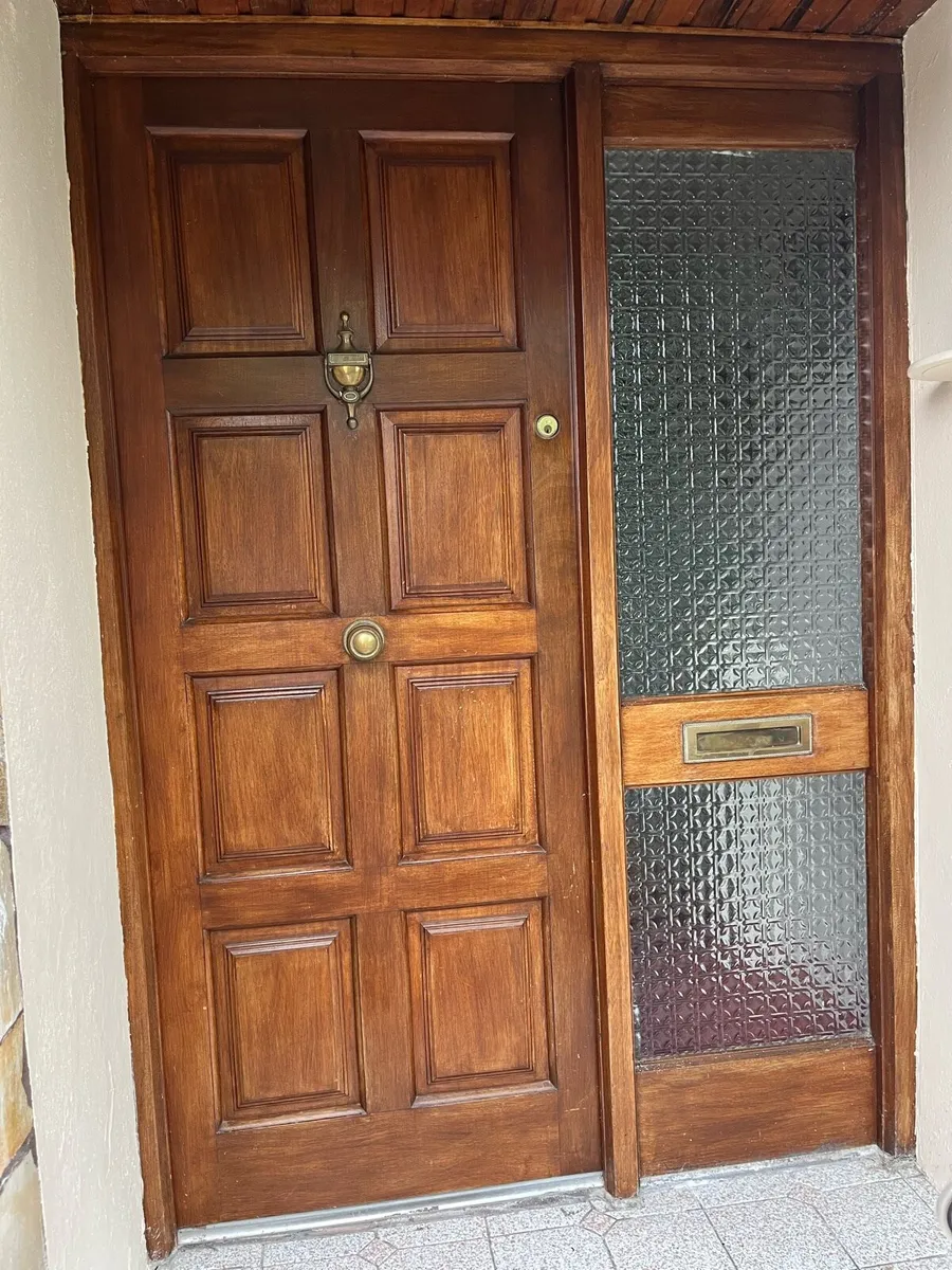 Teak external door