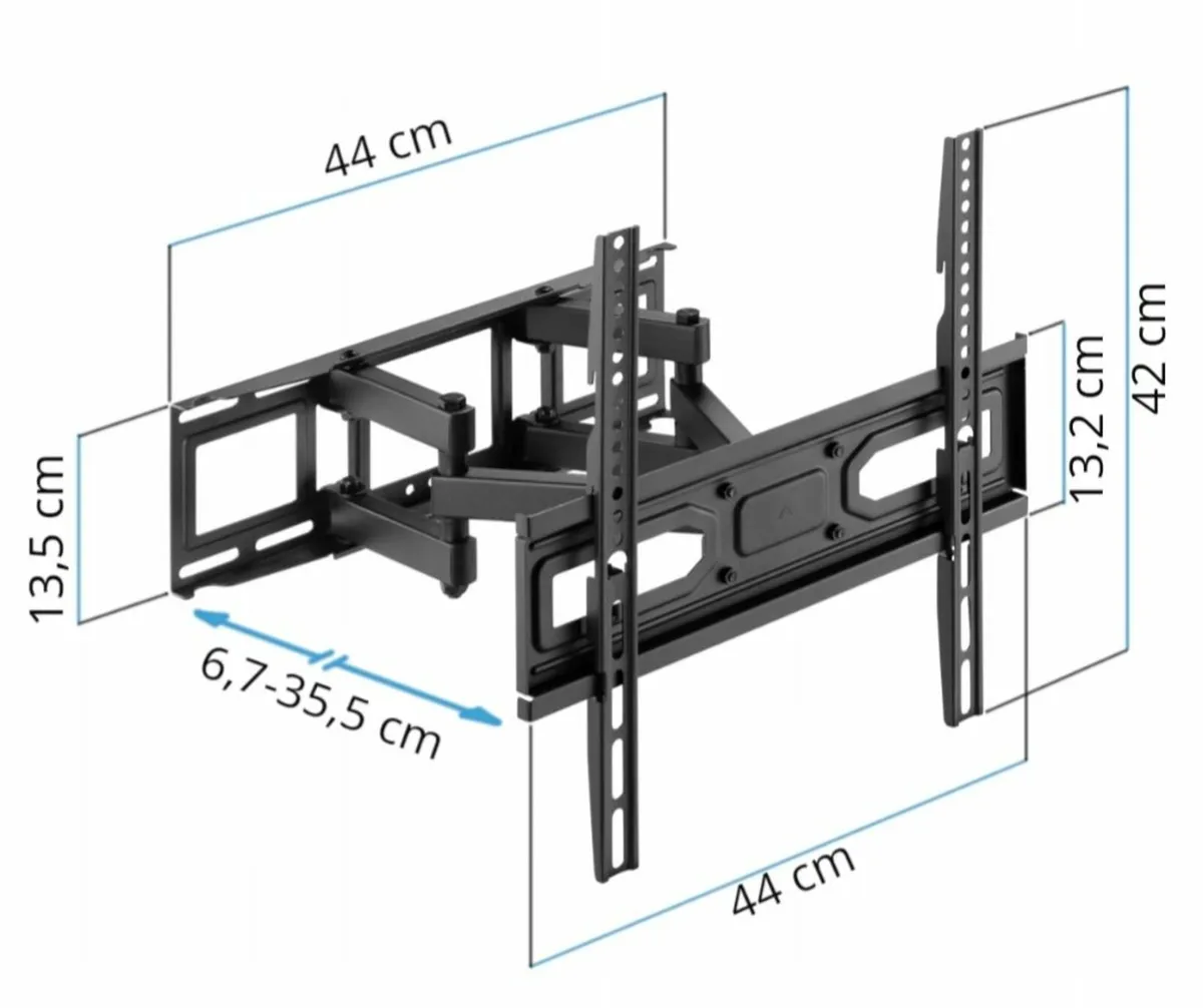 Tv Wall Mount Bracket Tilt Swivel 32-70" - Image 2