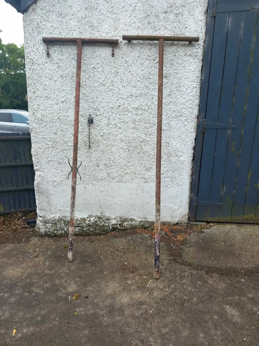 Washing line poles