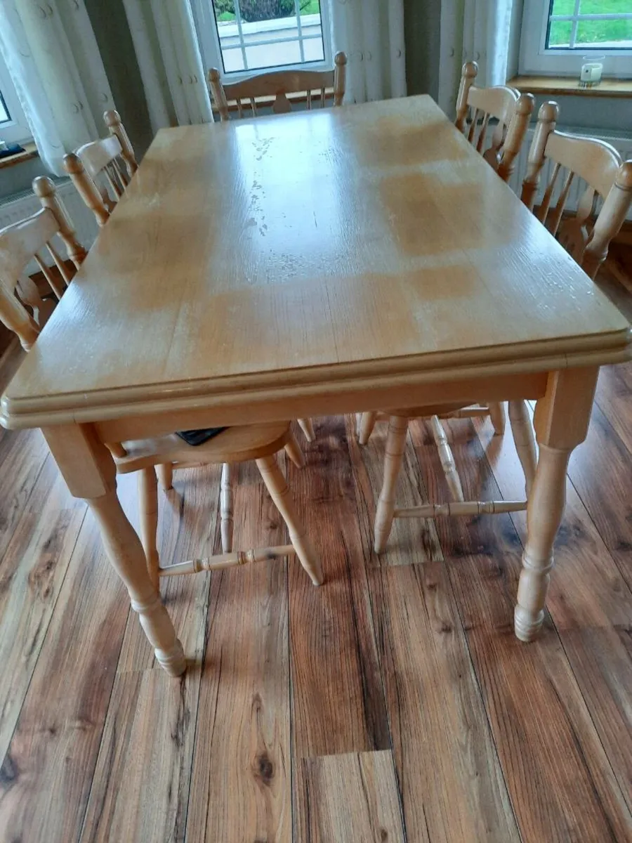 Kitchen Table and Six Chairs
