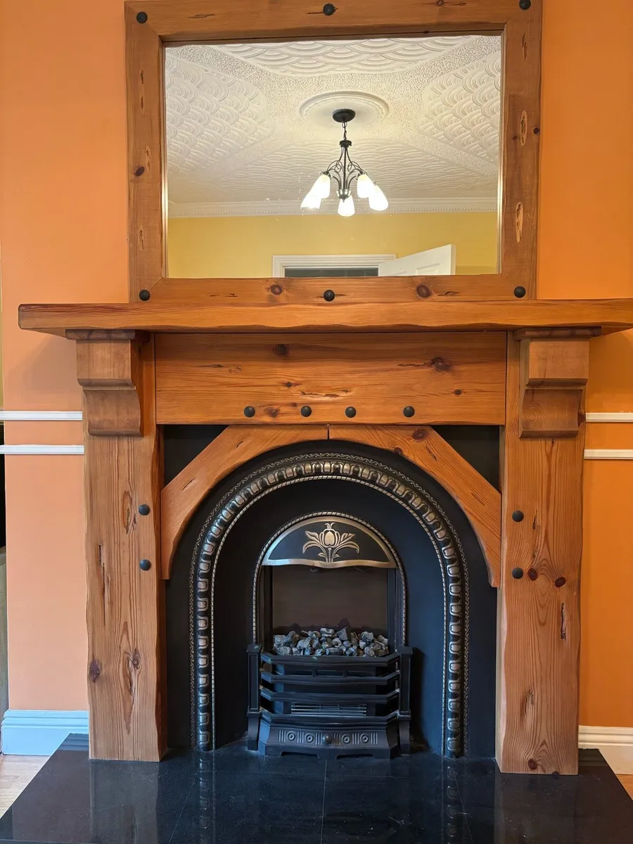 Fireplace, Mirror & Electric Fire - Image 1