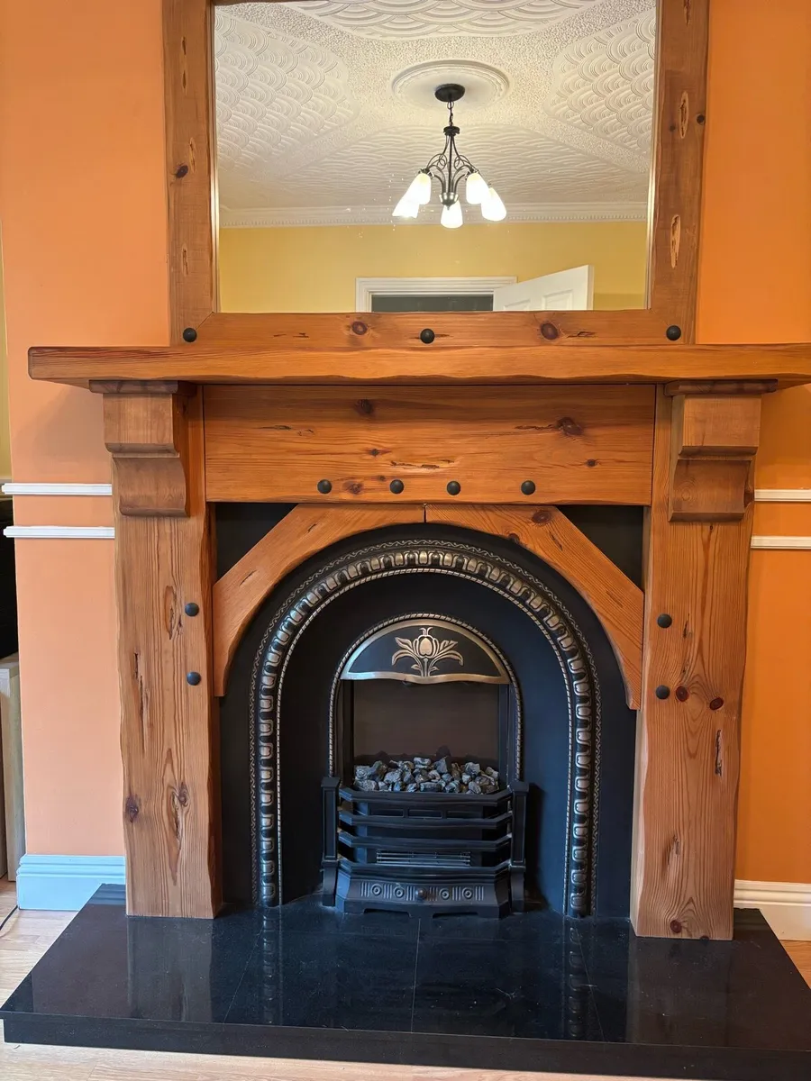 Fireplace, Mirror & Electric Fire - Image 2