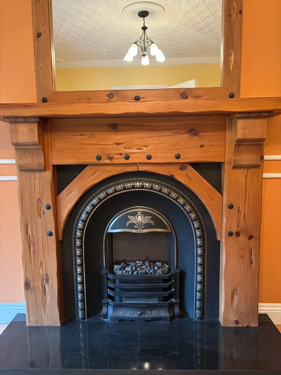 Fireplace, Mirror & Electric Fire - Image 4