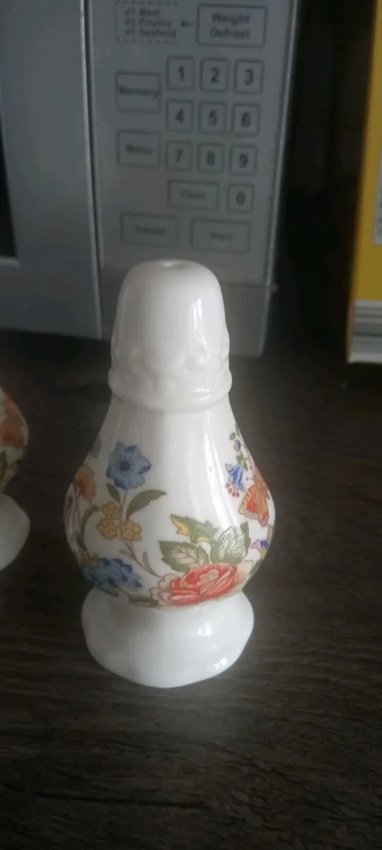 Aynsley Garden Bone China Salt and Pepper Set - Image 4