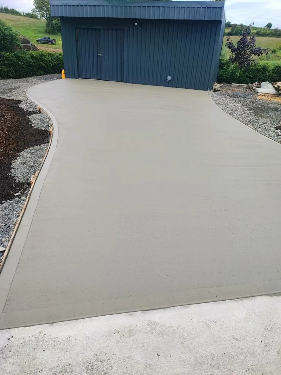 Printed concrete, brush concrete and floors