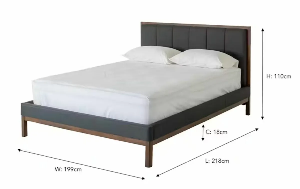 Bed Frame and Mattress - Image 2