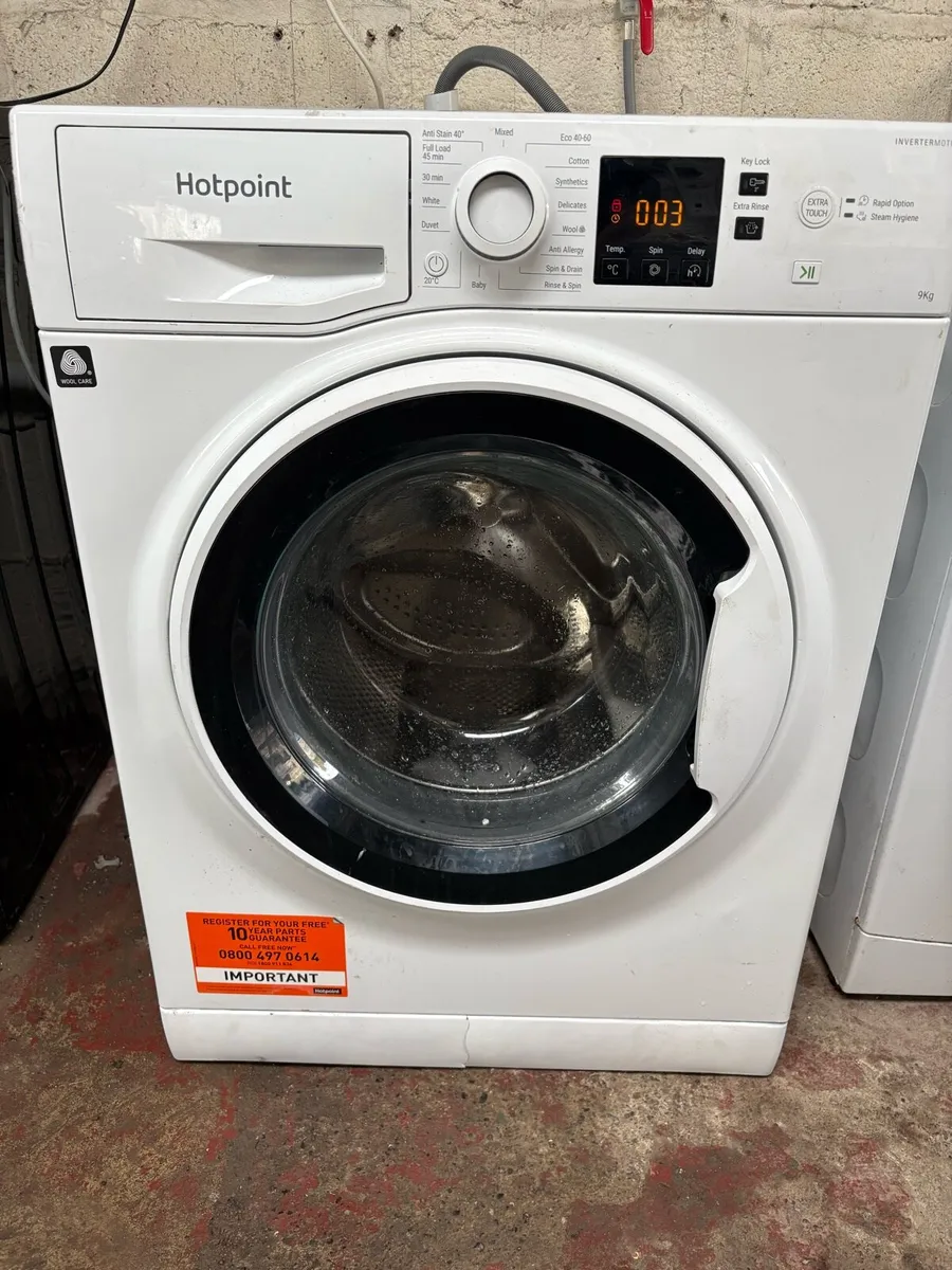 Hotpoint Washing Machine 9kg Drum