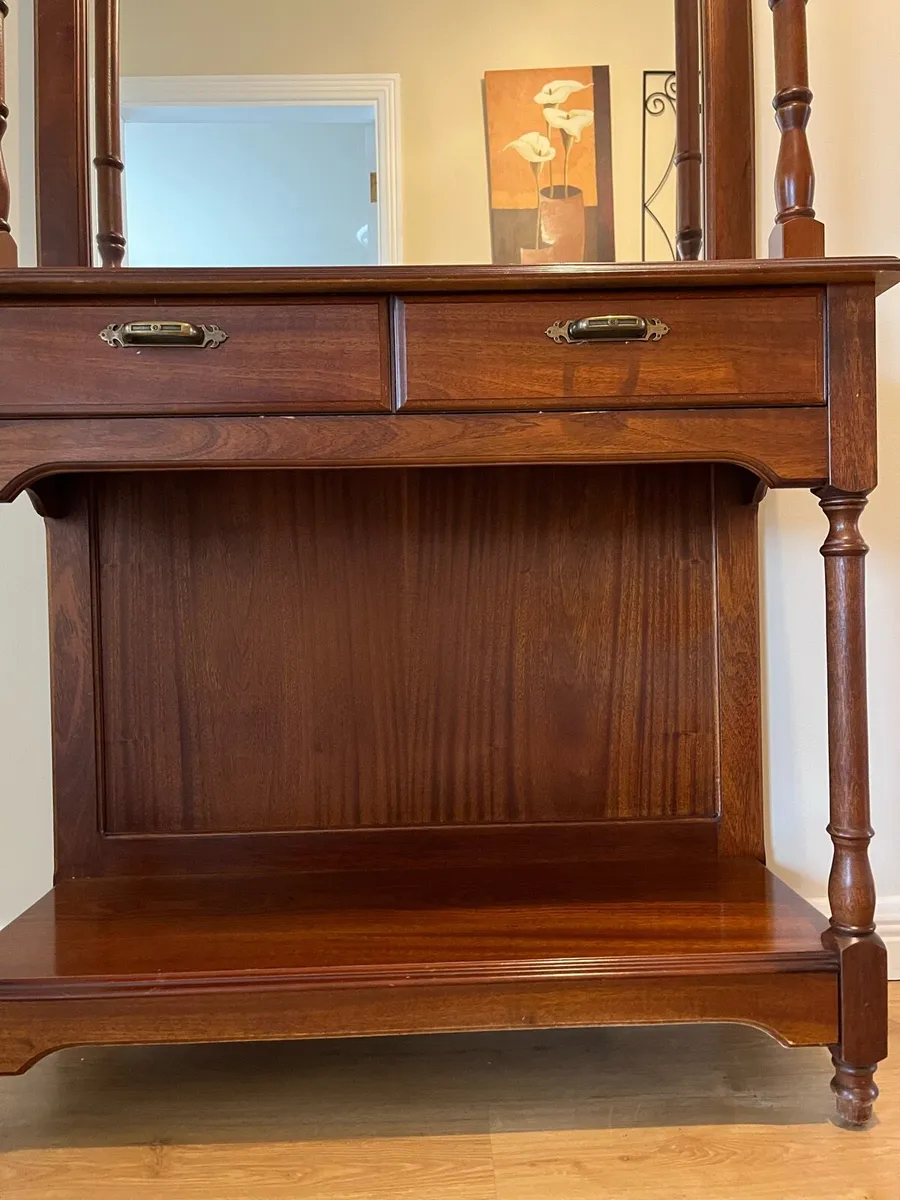 Mahogany/ mirror Hall  Cabinet - Image 3