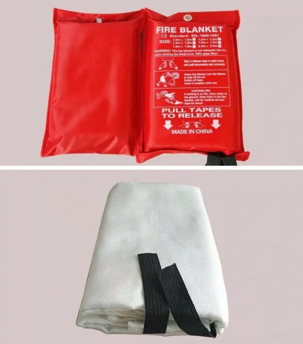 Fire Blanket 1m x1m Quick Release for Home/Office - Image 2