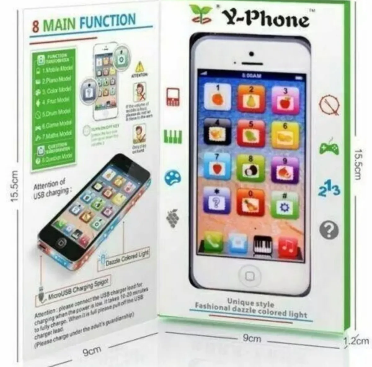 Kids Toy Smart Phone Educational Rechargeable NEW - Image 2