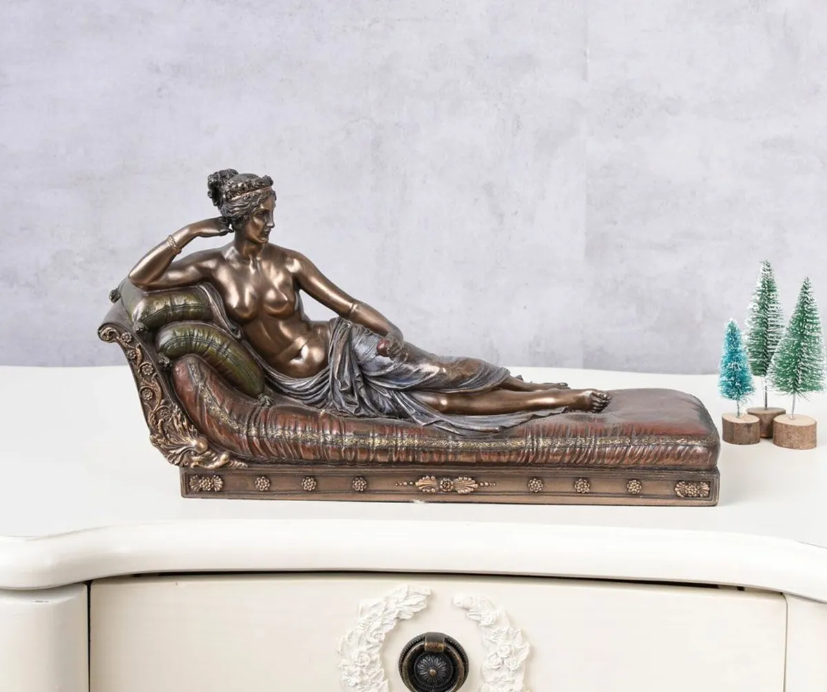 VENUS & CUPID SCULPTURE IN OLD MASTER STYLE ANTIQ - Image 1