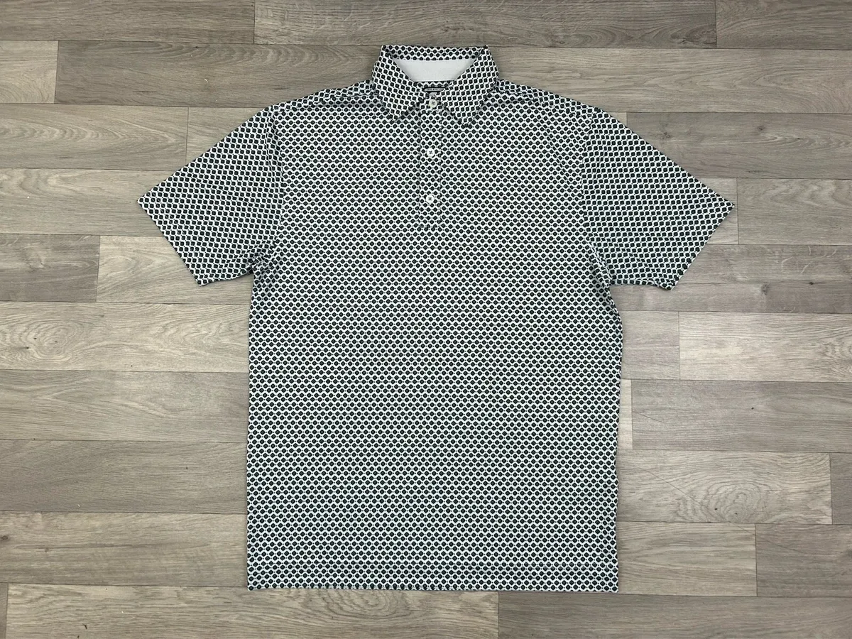 FootJoy FJ Patterned Golf Polo Shirt Mens Medium - Image 1