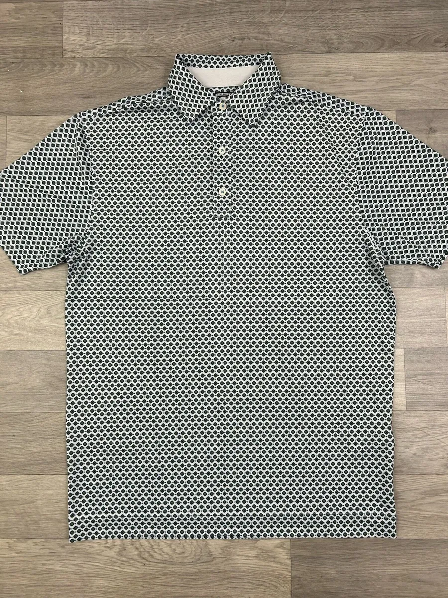 FootJoy FJ Patterned Golf Polo Shirt Mens Medium - Image 2