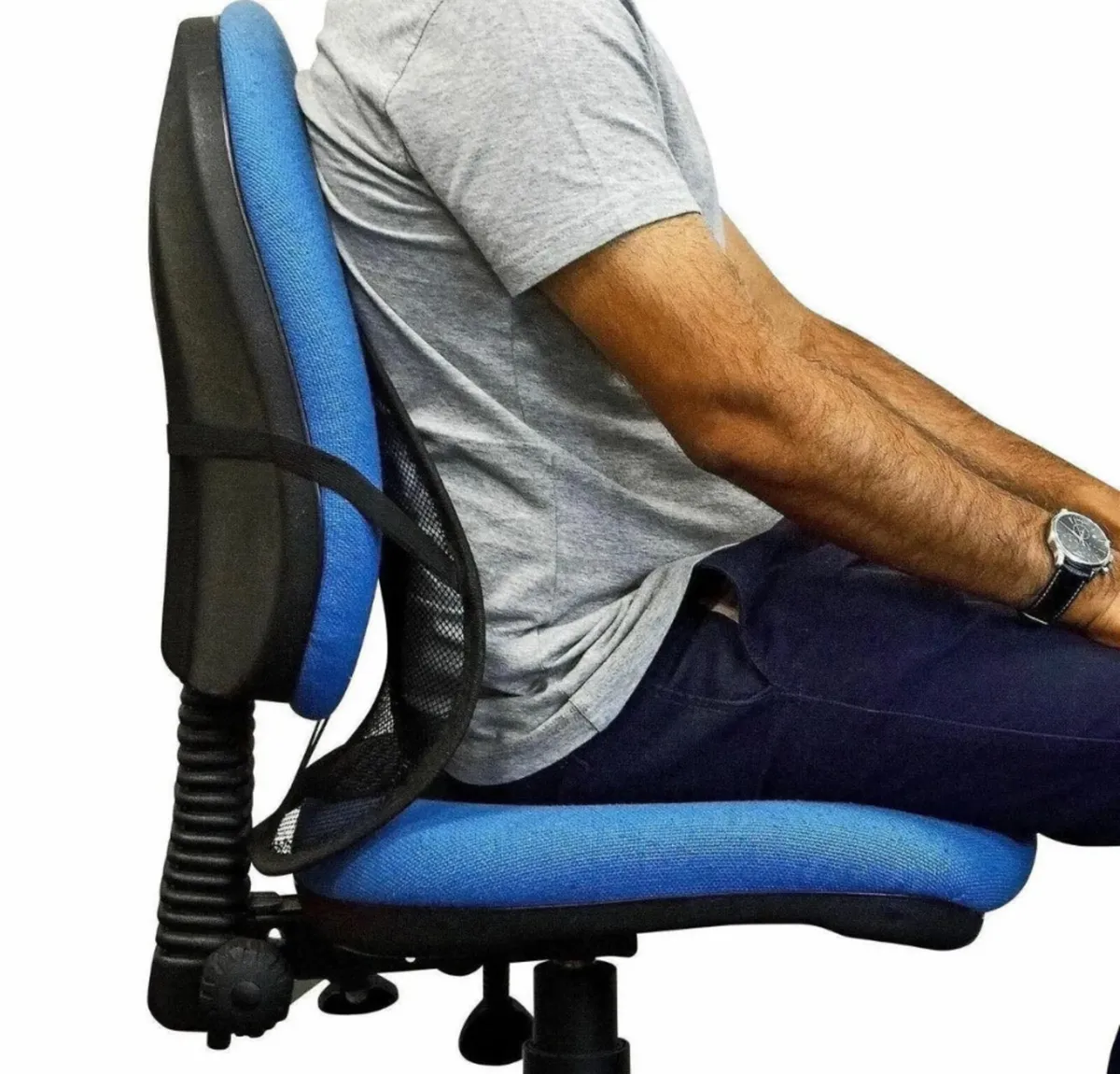 Mesh Back Lumbar Support Office Chair Car Seat - Image 4