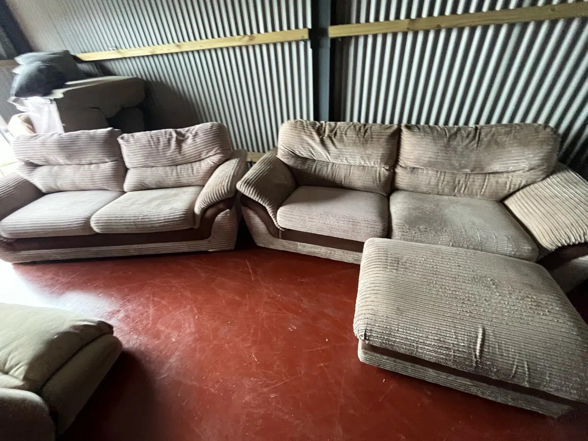Beige sofa matching sets couches furniture - Image 4