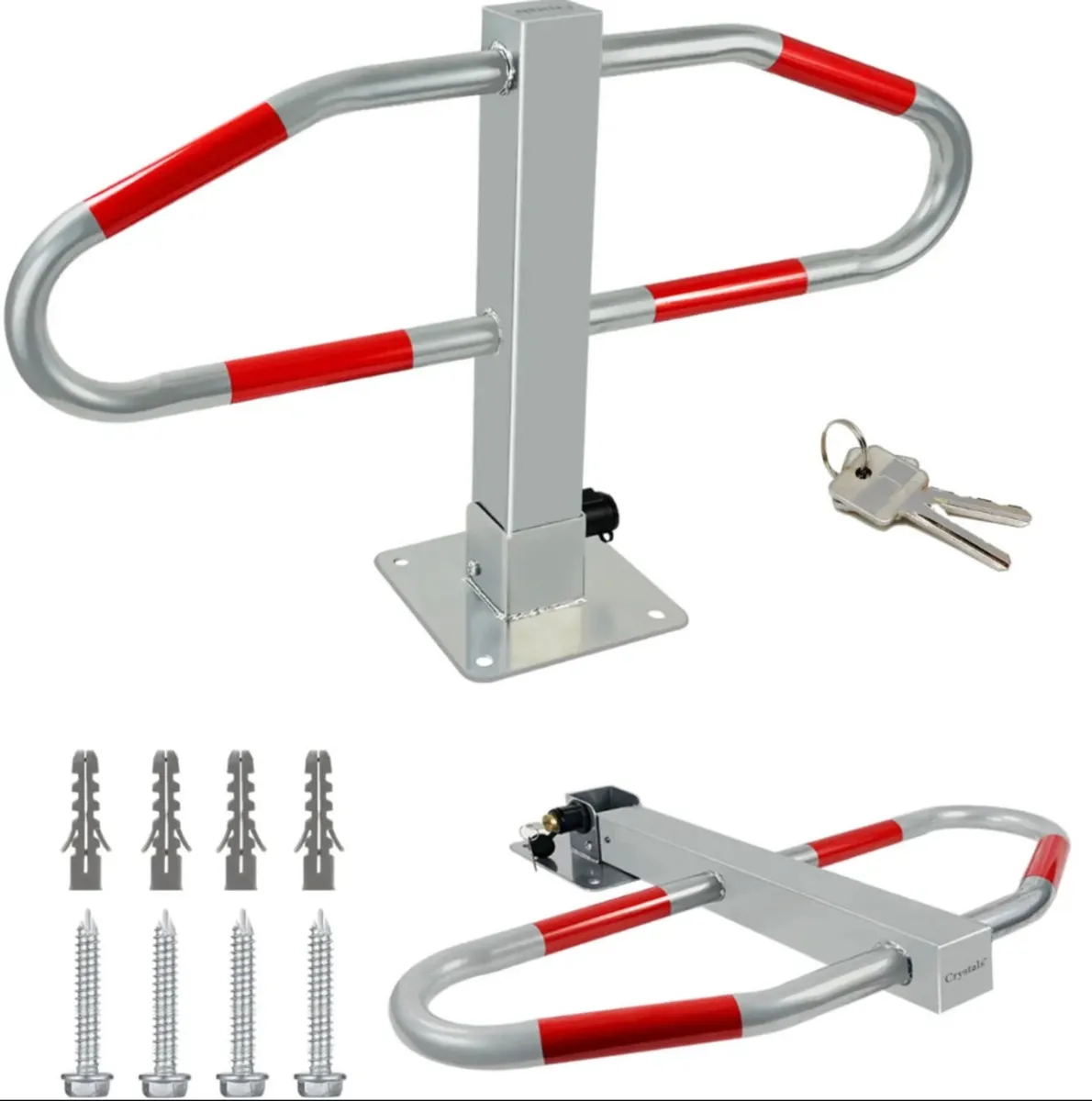 Folding Locking Parking Bollard Barrier Security - Image 3