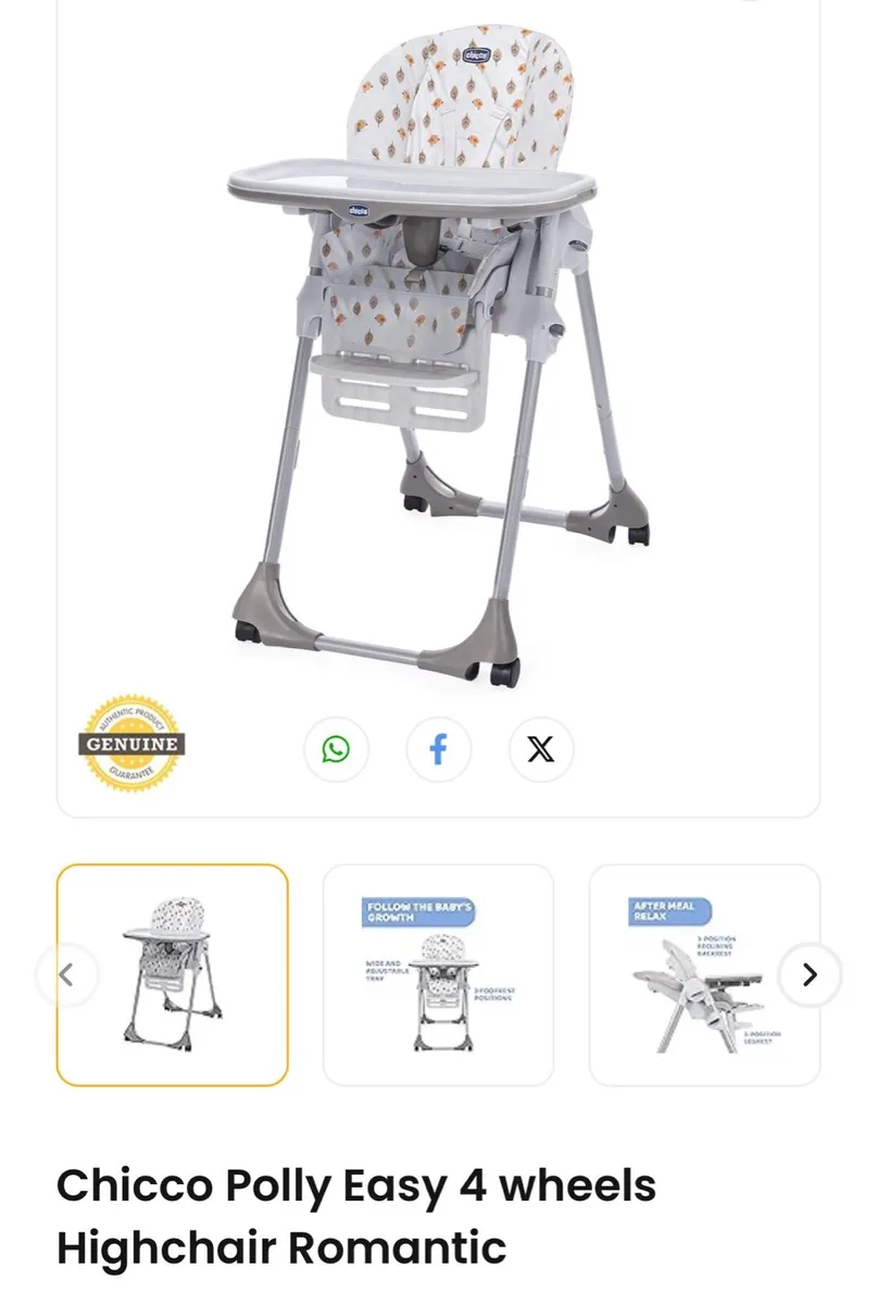 Chicco High chair - Image 1