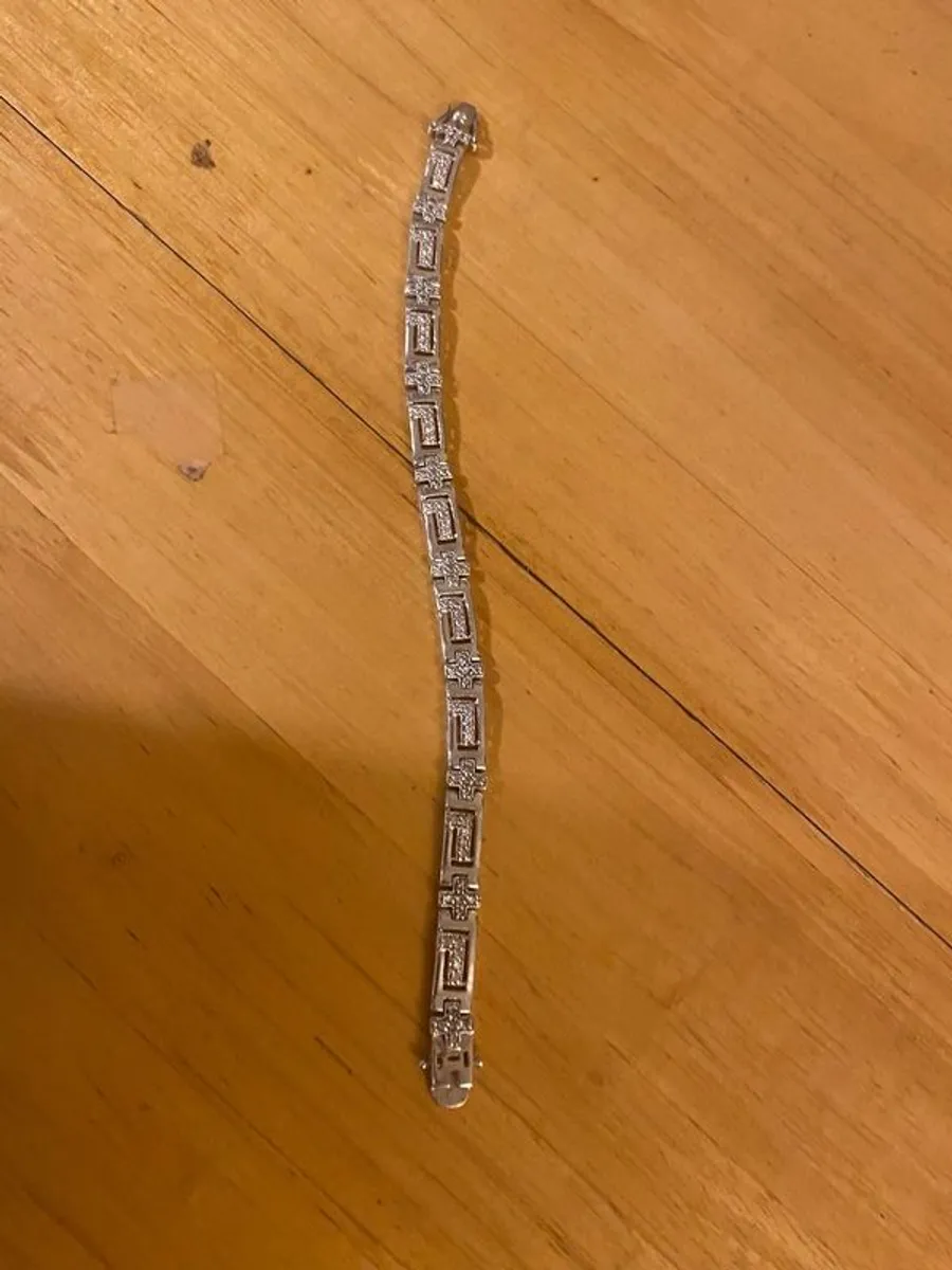 Fields Jewellers Silver and Cubic Zirconia Bracelet - Image 2