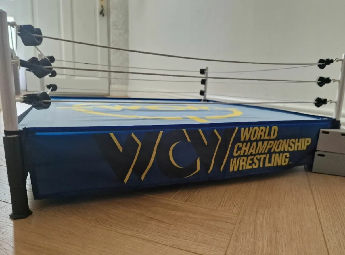 WCW Authentic Real Scale Wrestling Figure Ring WWE - Image 3
