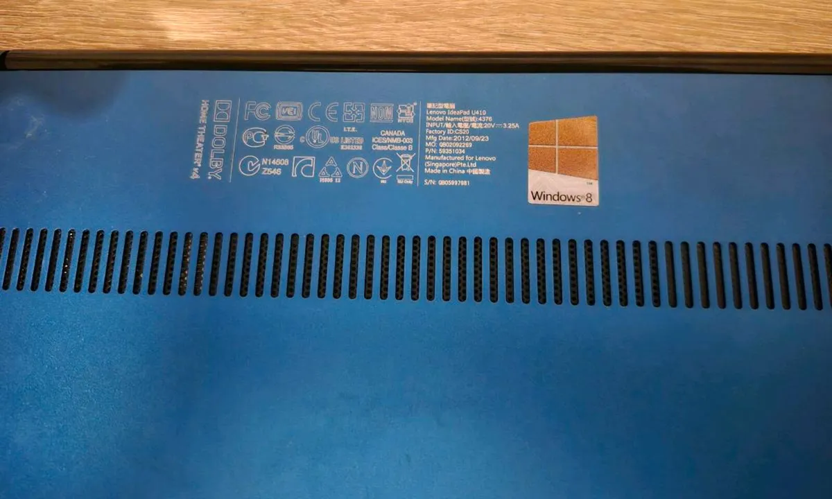 Lenovo U310 Core i3-2365M 4GB 500GB 13.3 Inch Wind - Image 4