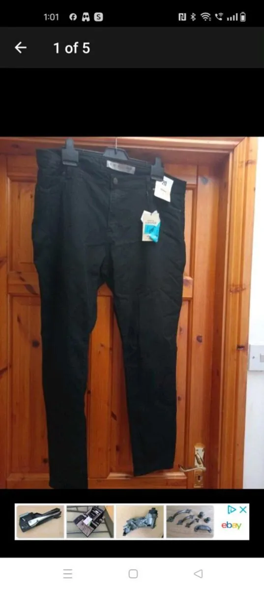black skinny jeans, plus size, new with tags - Image 1
