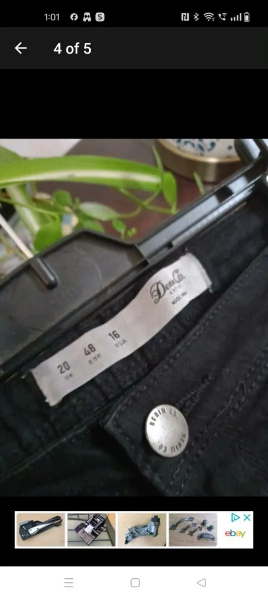 black skinny jeans, plus size, new with tags - Image 4