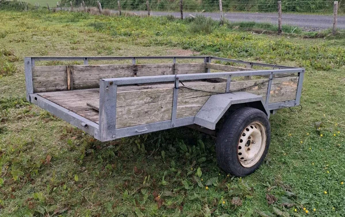 Galvanised Car Trailer 8x4ft - Image 2