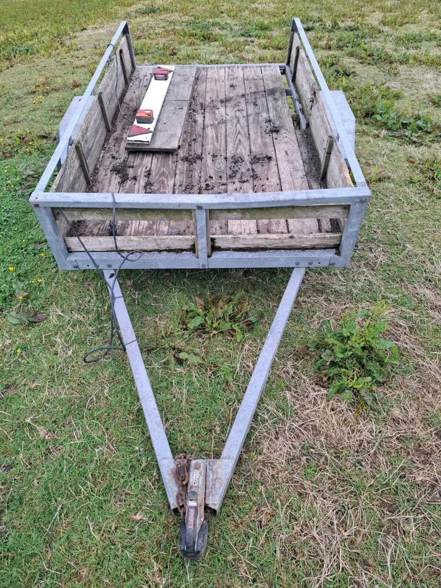 Galvanised Car Trailer 8x4ft - Image 4