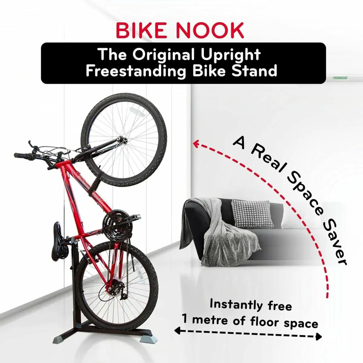 4 Pack - Bike Nook Stand & Vertical Storage Rack - Image 3