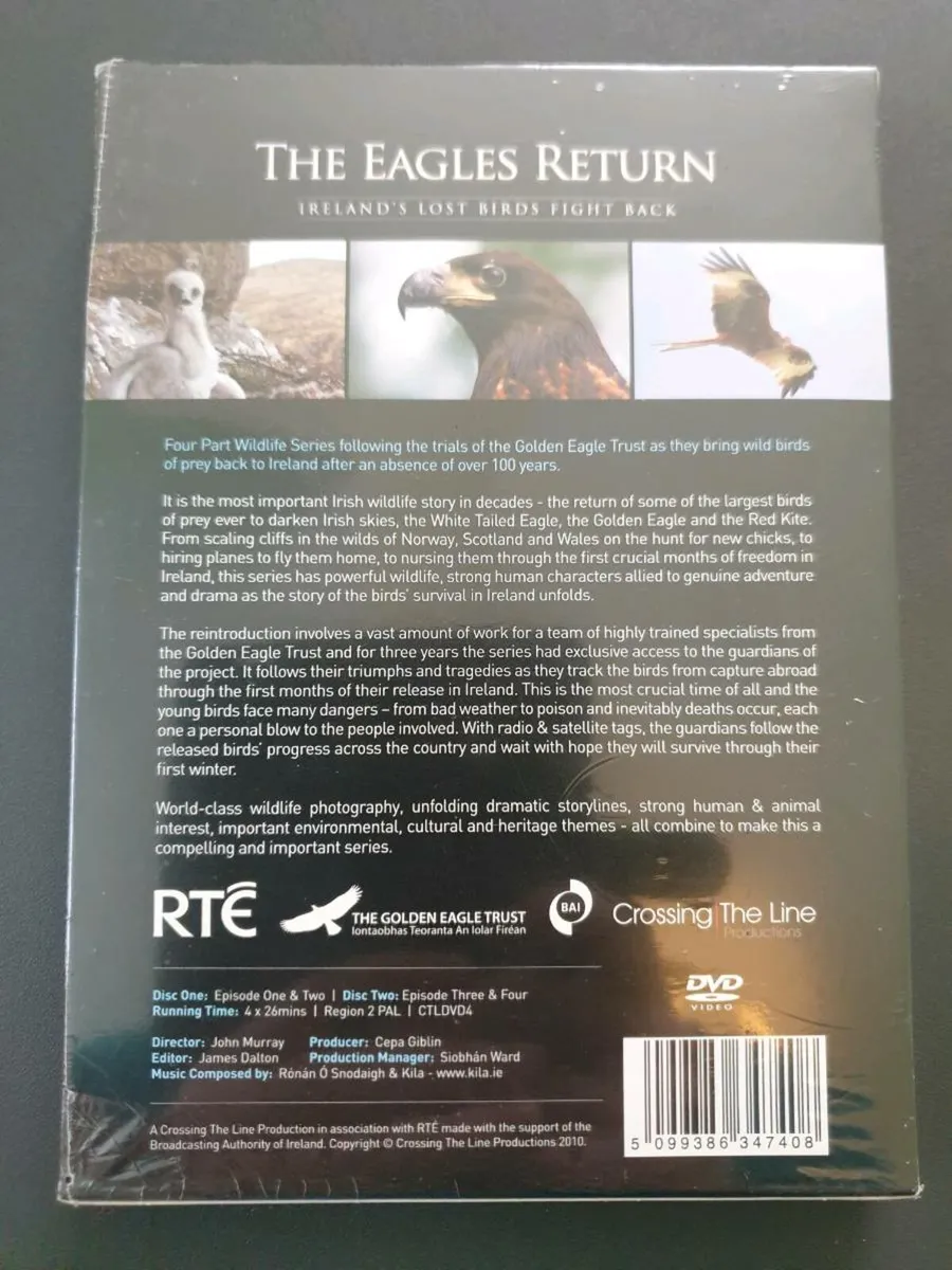 The Eagles Return 2010 DVD Irelands Lost Birds - Image 3