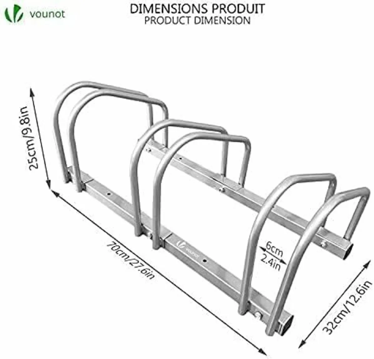 3 Bike Stand Floor Wall mounted bike rack garage - Image 2