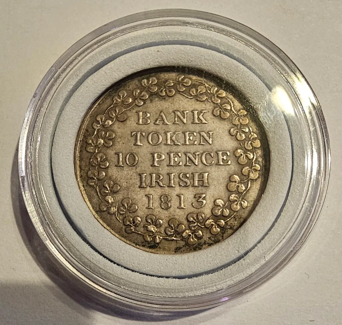 1813 irish bank token - Image 2