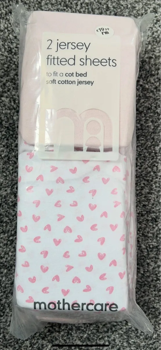 Cot sheets x 2 sets - Image 2