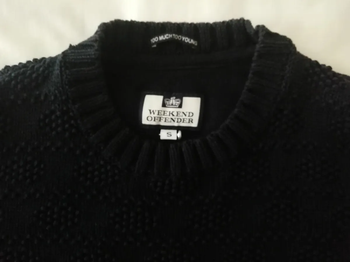 Navy Jumper - Weekly Offender- Too Much Too Young - Image 2