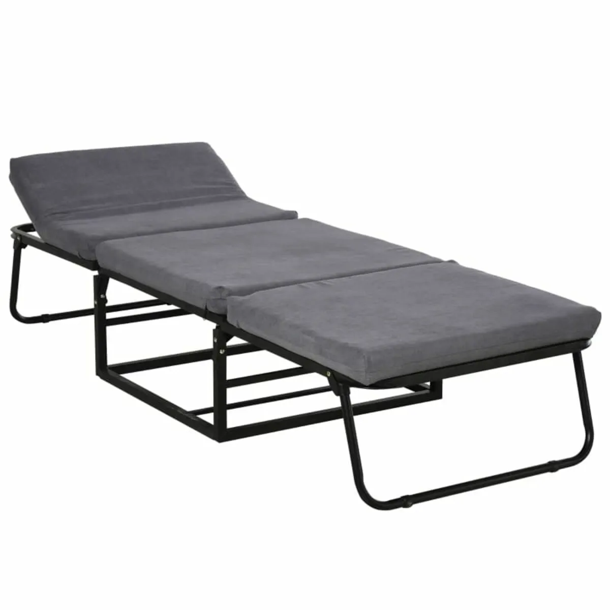 2 In 1 Folding Sofa Bed Home Lounge Cot Guest Stoo - Image 1