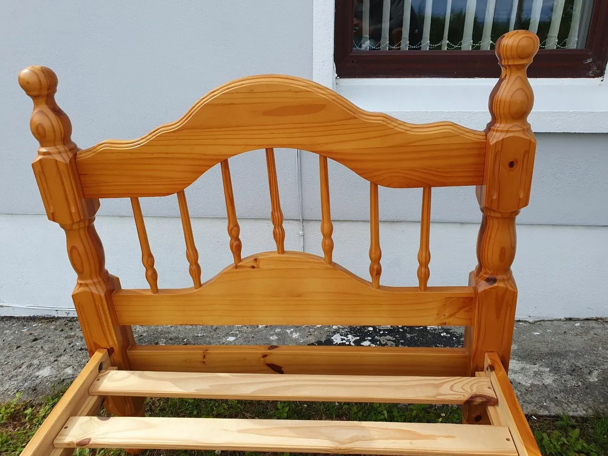 Single Pine Bed - Image 2