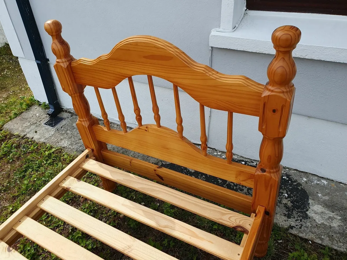 Single Pine Bed - Image 3
