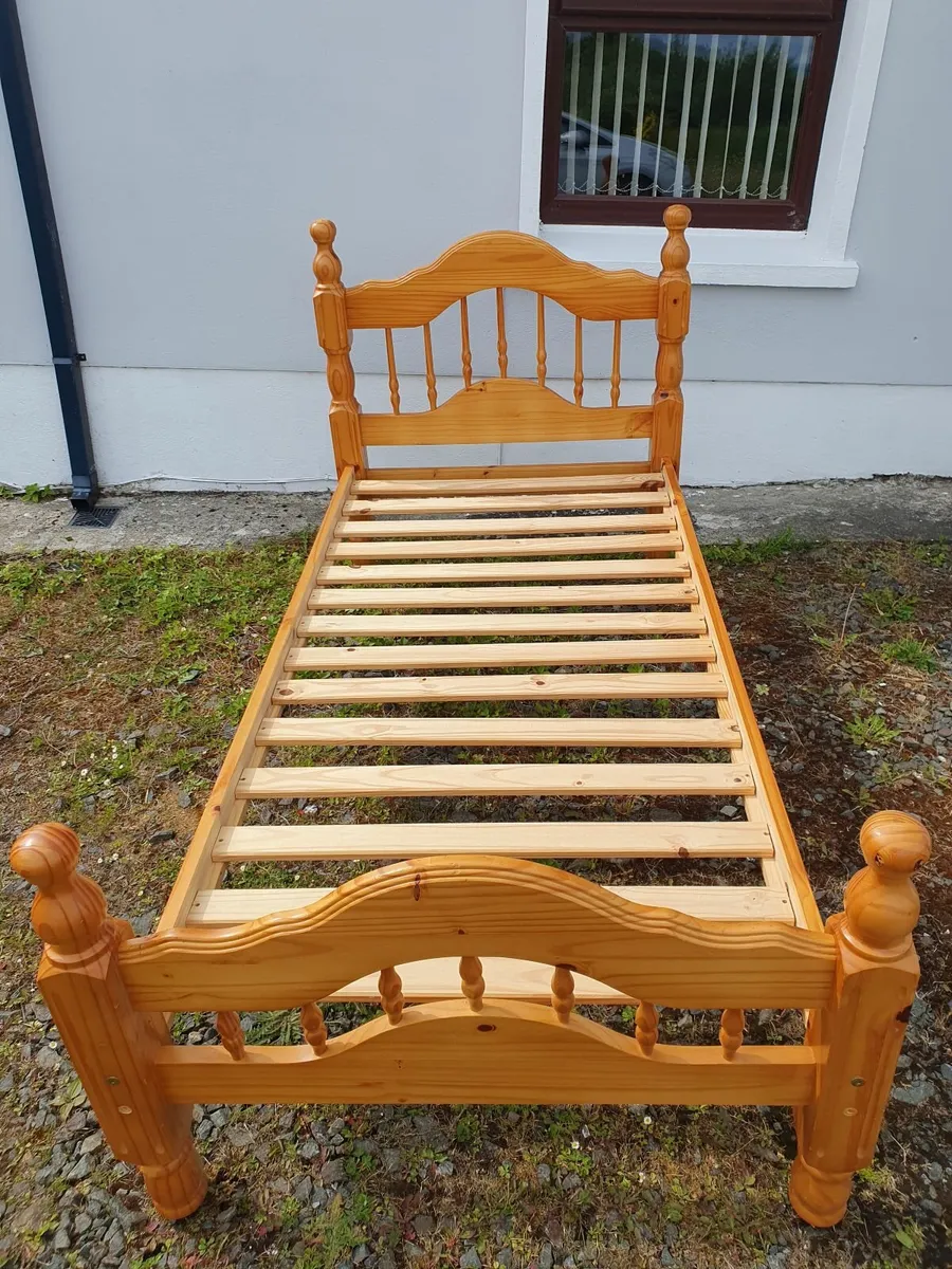 Single Pine Bed - Image 1