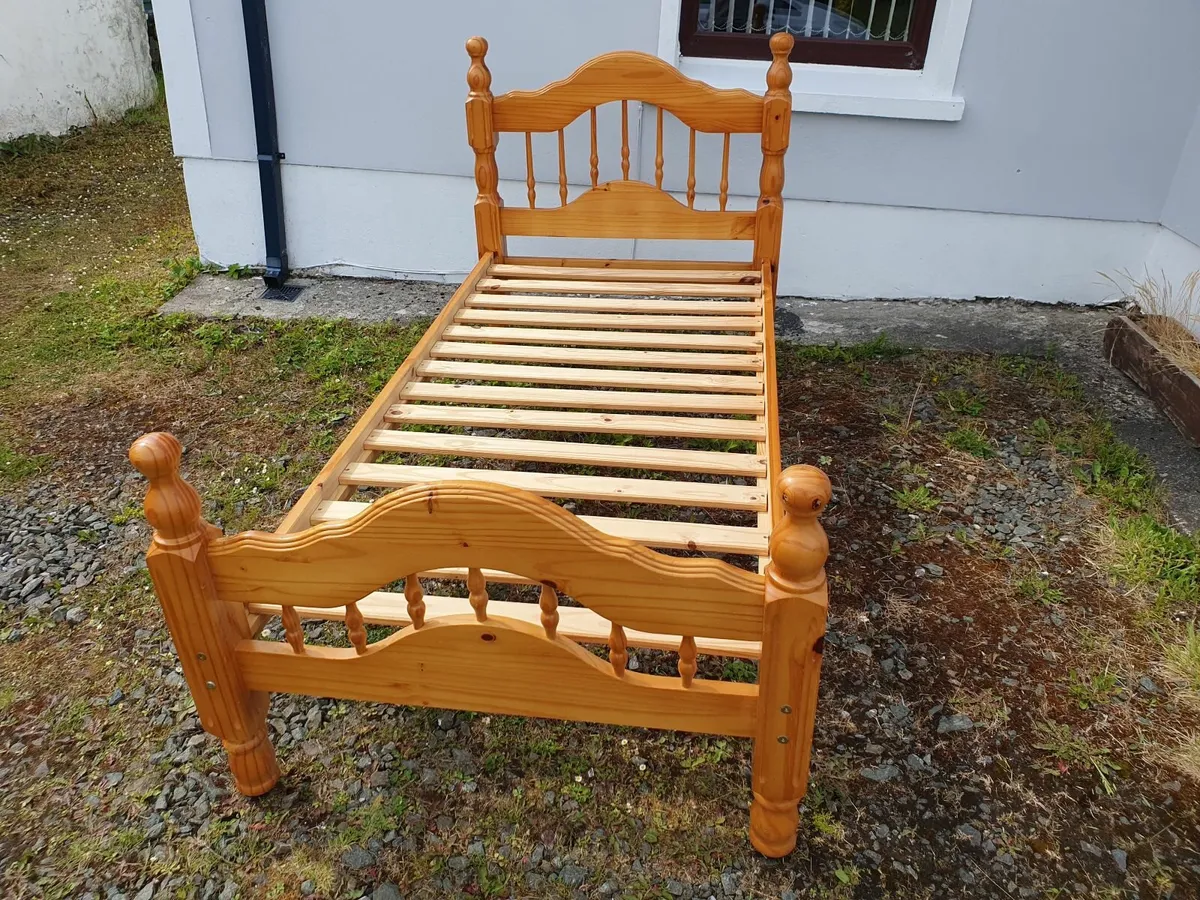 Single Pine Bed - Image 4