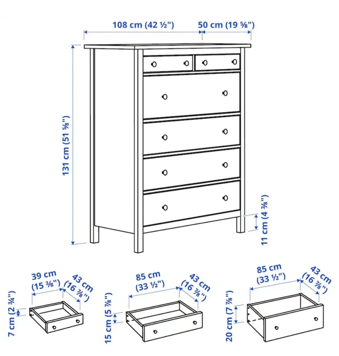 IKEA 6 Drawer - Image 3