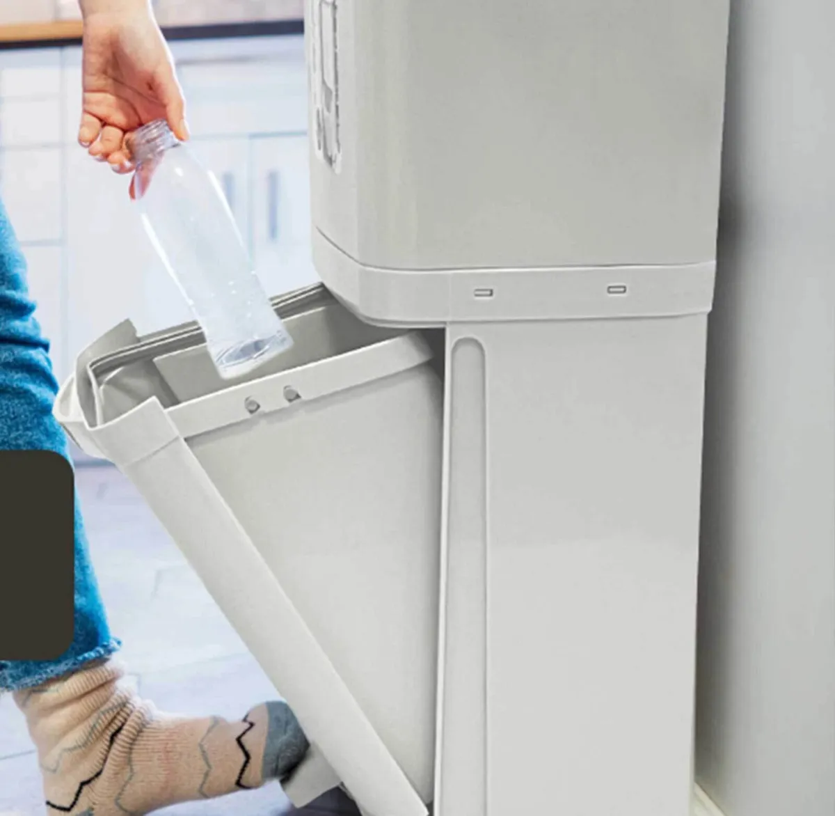 Recycling Waste Bin Dual Multi Compartment - Image 3
